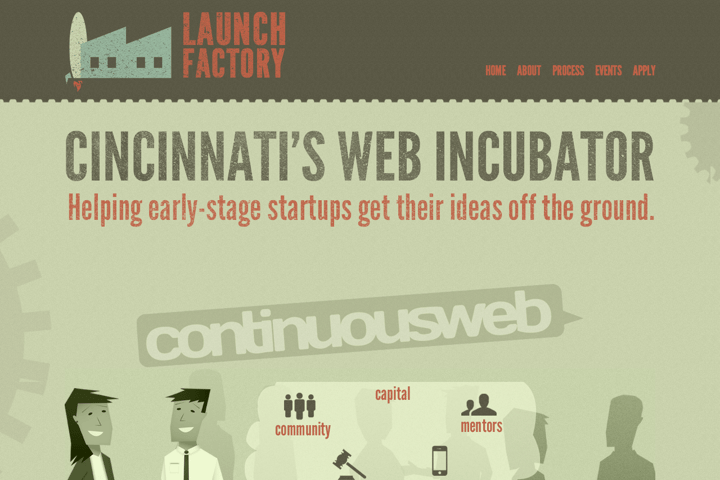 Launch Factory website preview